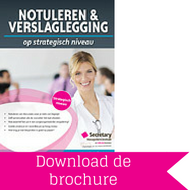 Download brochure Notuleren en Verslaglegging
