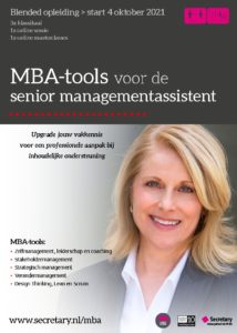 Opleiding MBA-tools voor de senior managementassistent