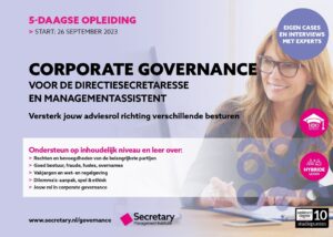 Opleiding Corporate Governance voor de assistant